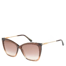 Brown Metal Sunglasses