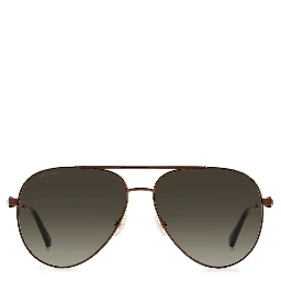 Brown Metal Sunglasses
