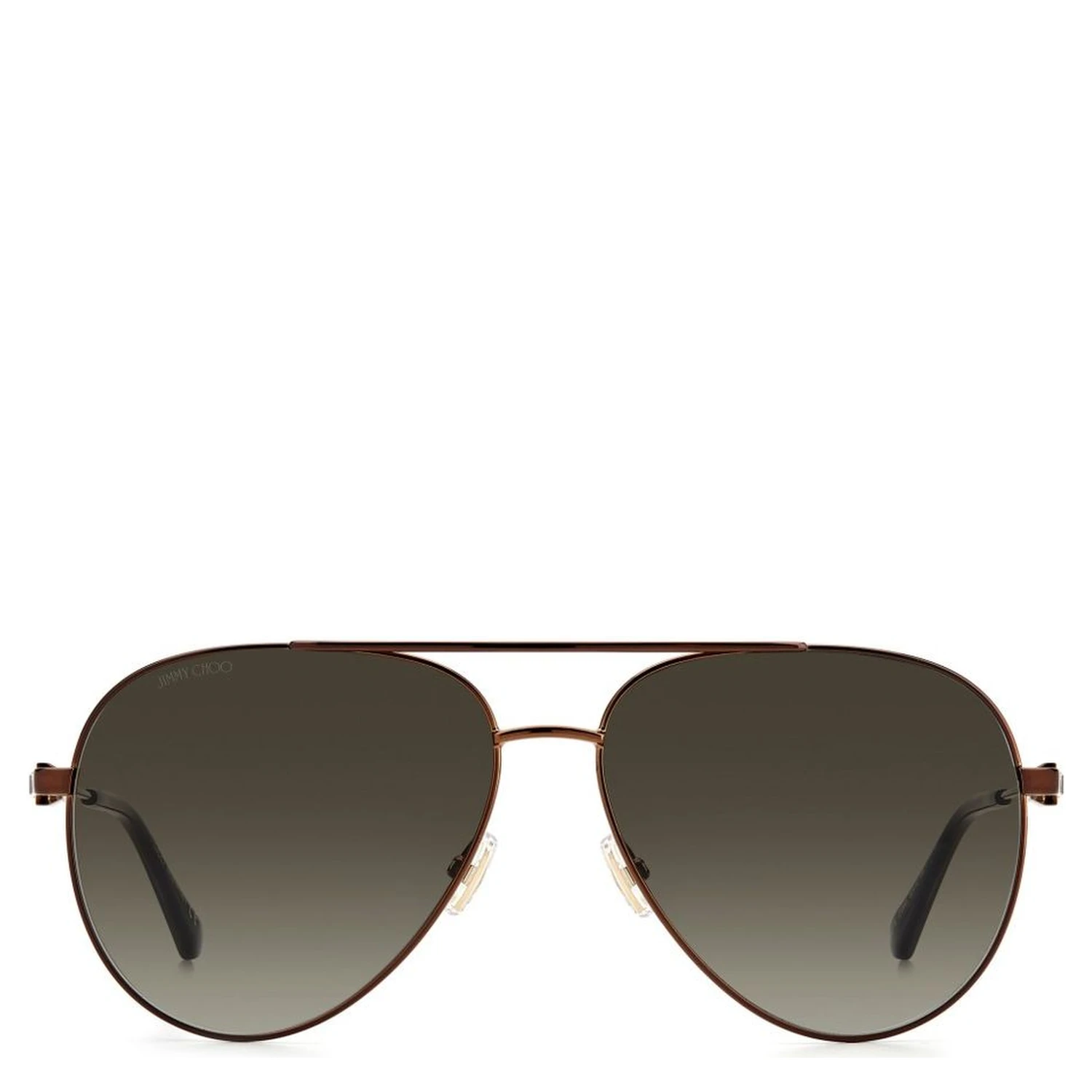 Brown Metal Sunglasses