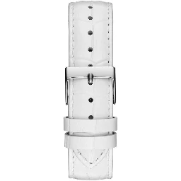 White Leather Dress Watch