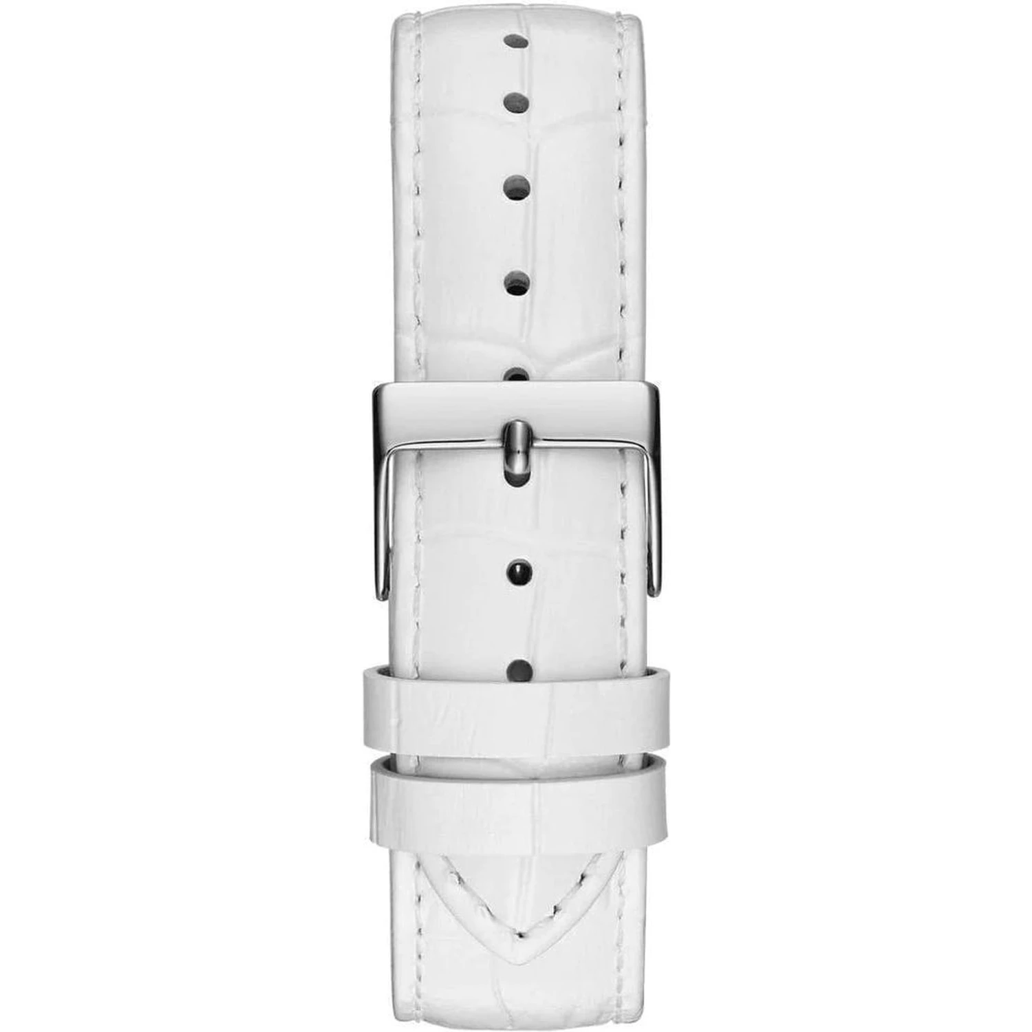 White Leather Dress Watch