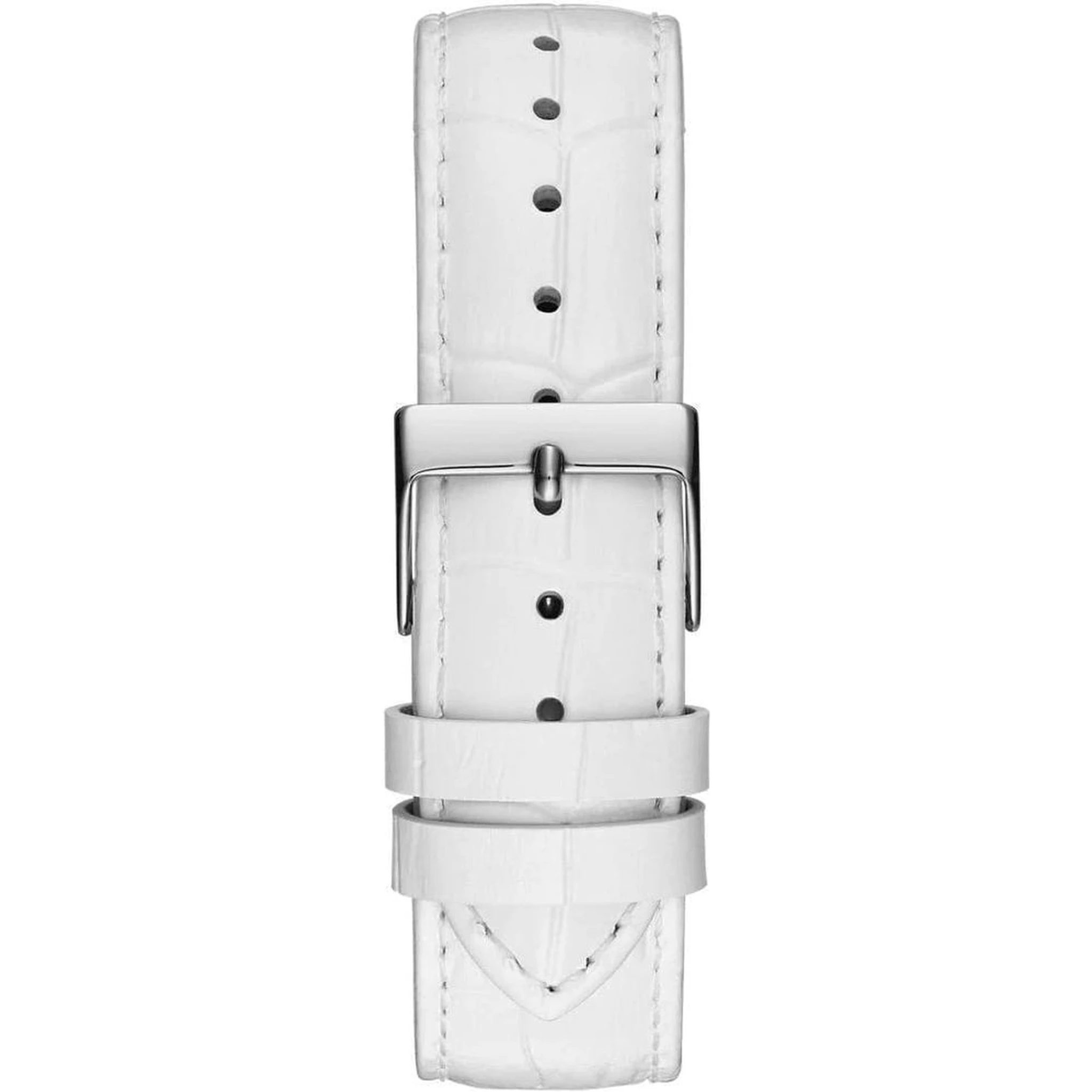 White Leather Dress Watch