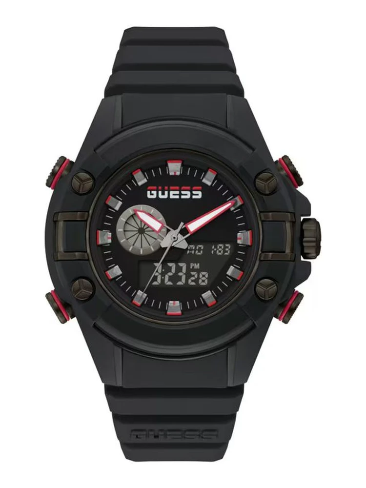 Black Resin Sport Watch