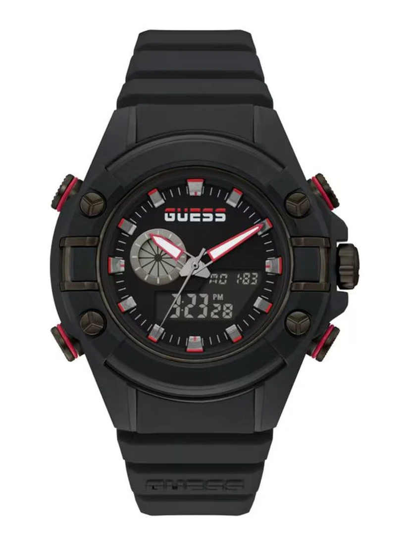 Black Resin Sport Watch