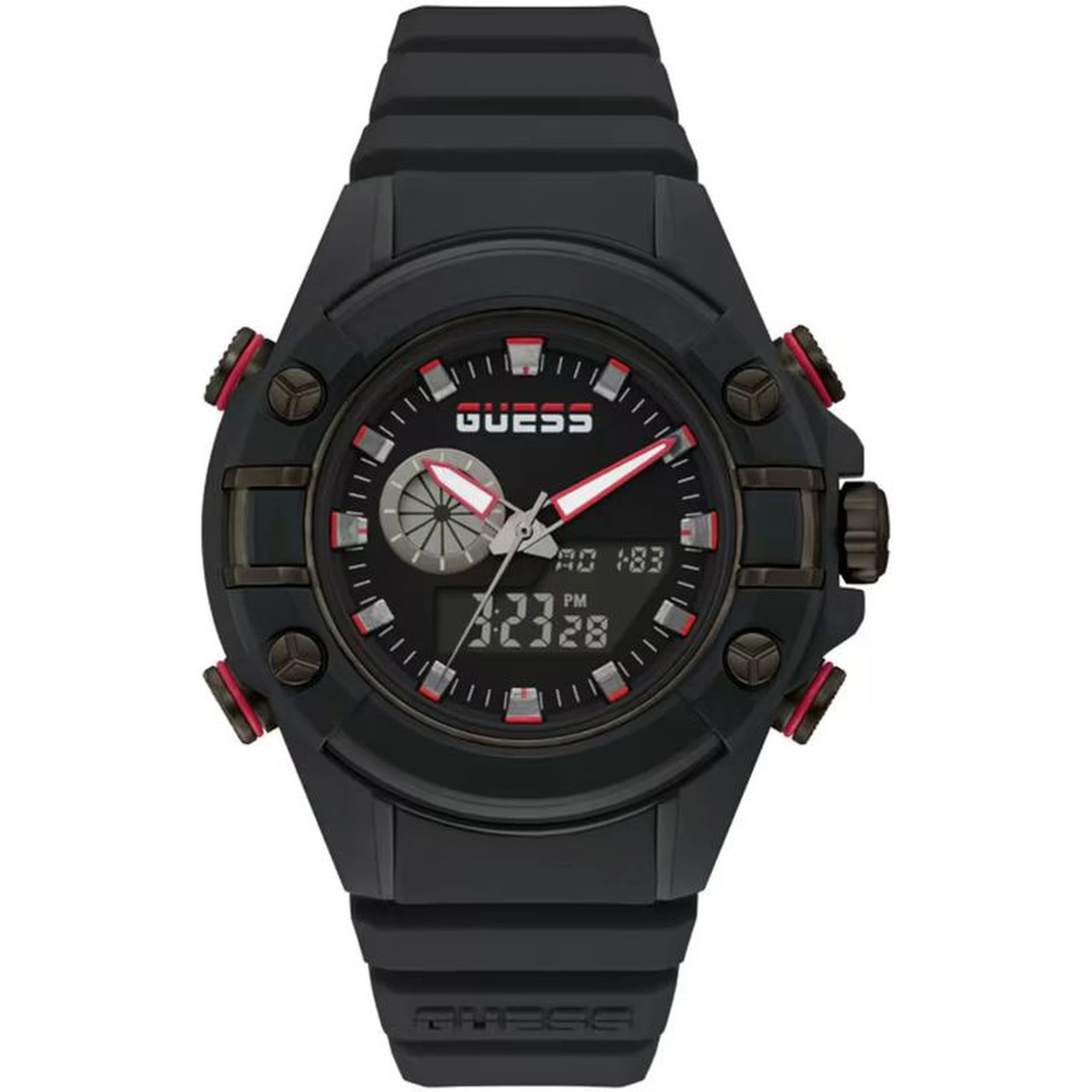 Black Resin Sport Watch