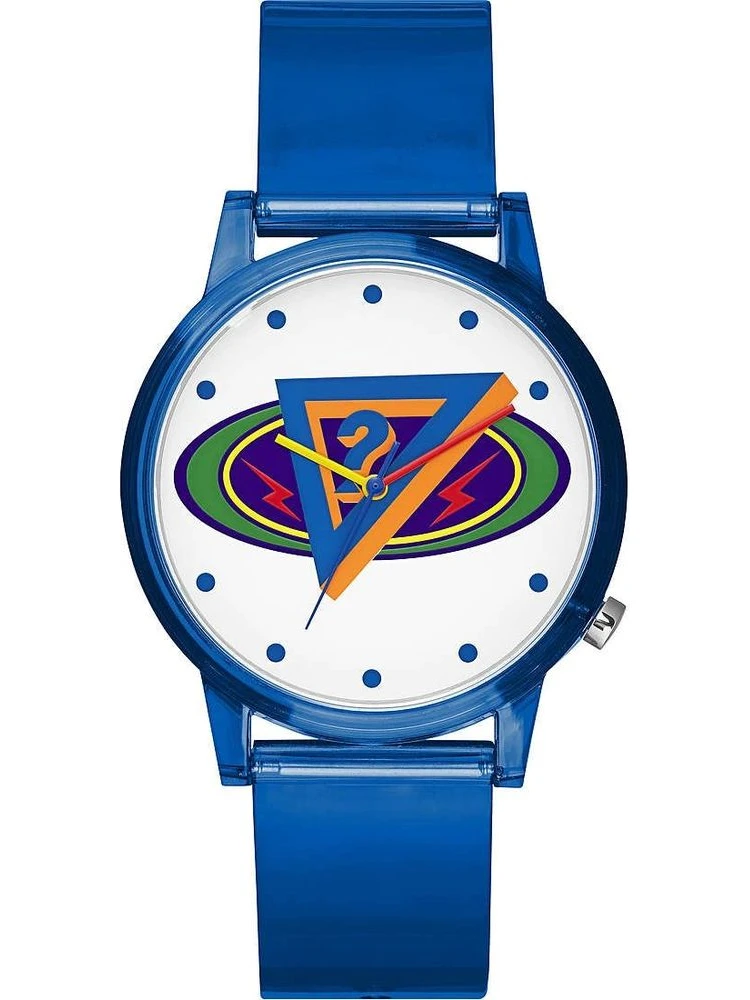 Blue Resin Dress Watch
