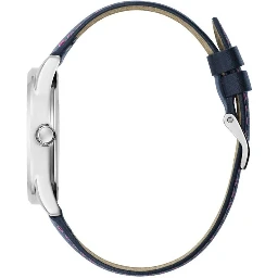 Blue Leather Dress Watch