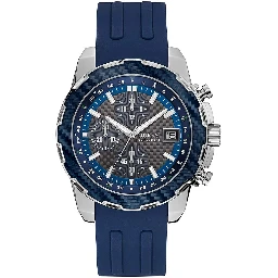 Blue Rubber Sport Watch