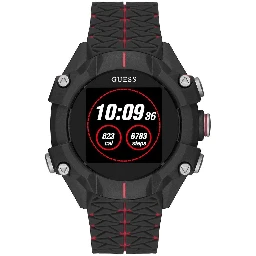 Black Resin Sport Watch