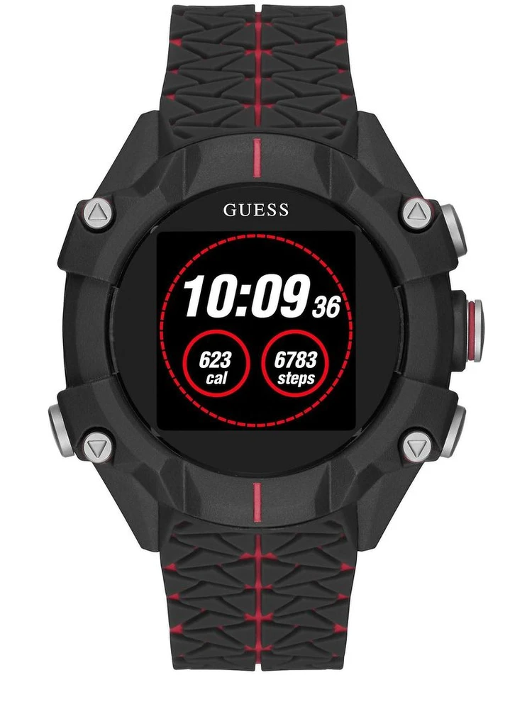 Black Resin Sport Watch