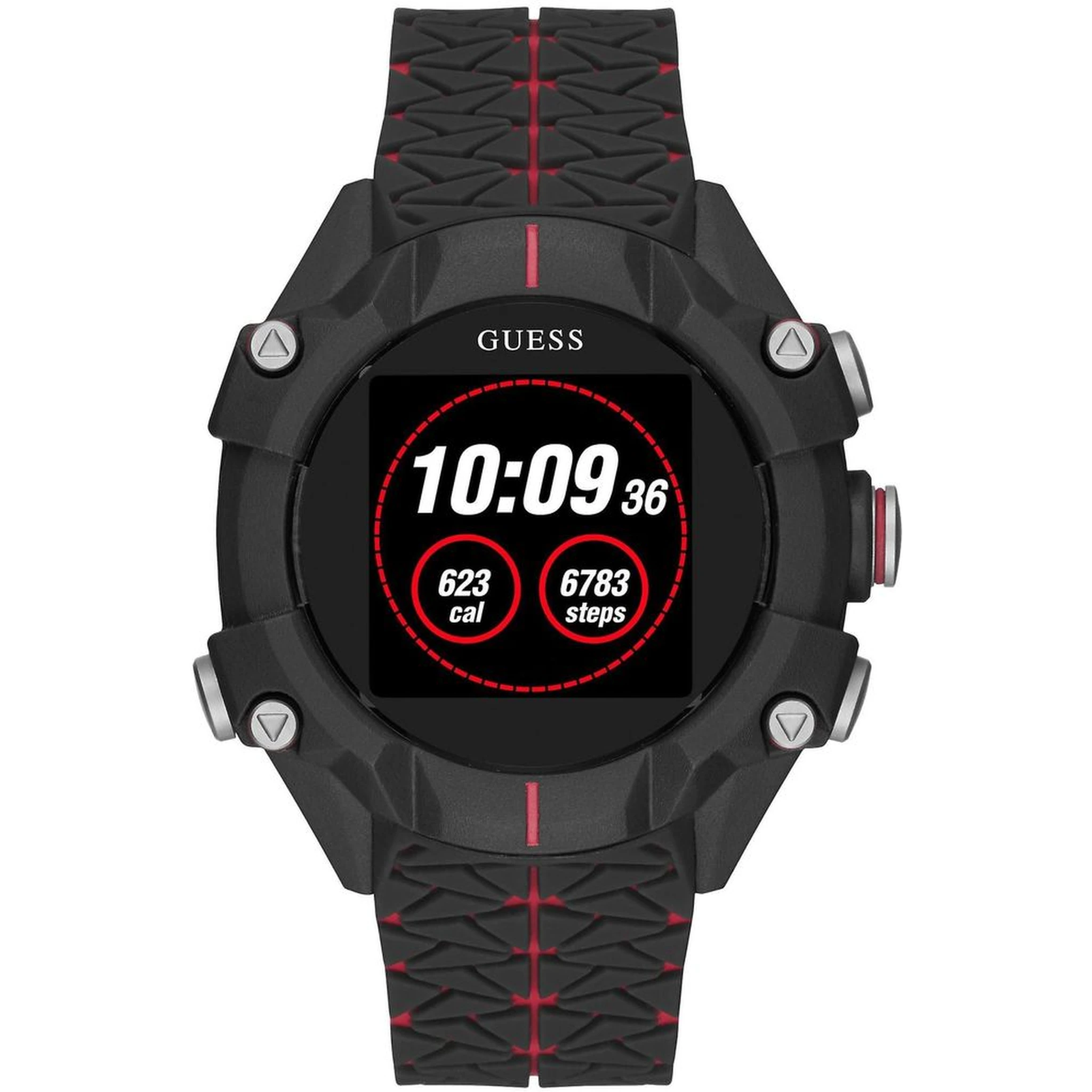 Black Resin Sport Watch