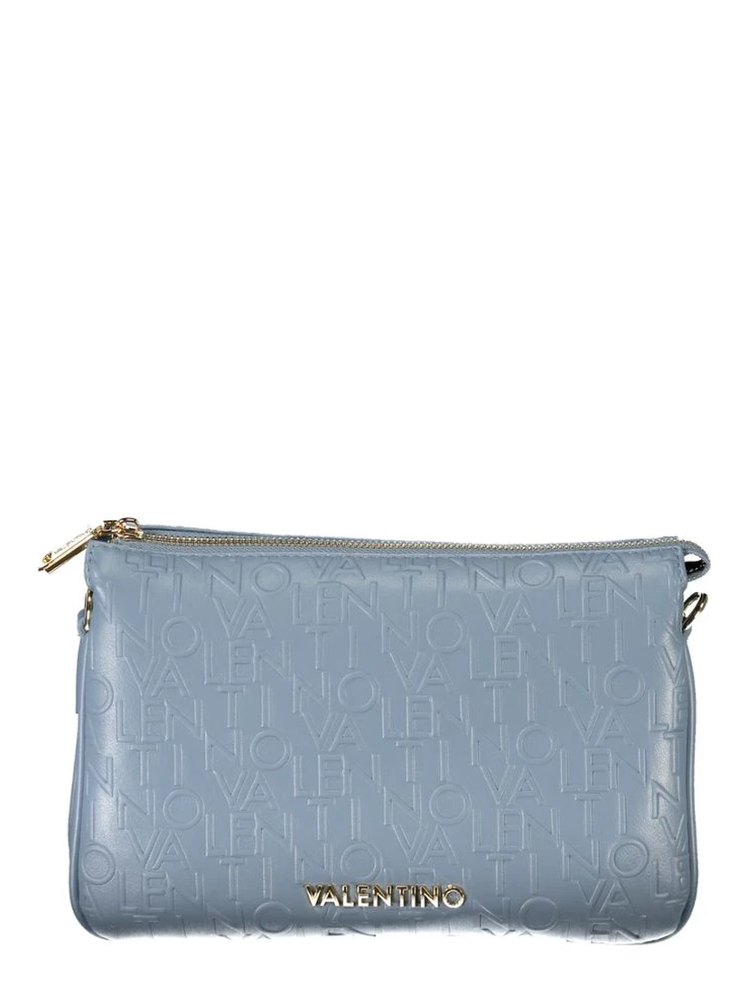 Light Blue Polyethylene Women Handbag