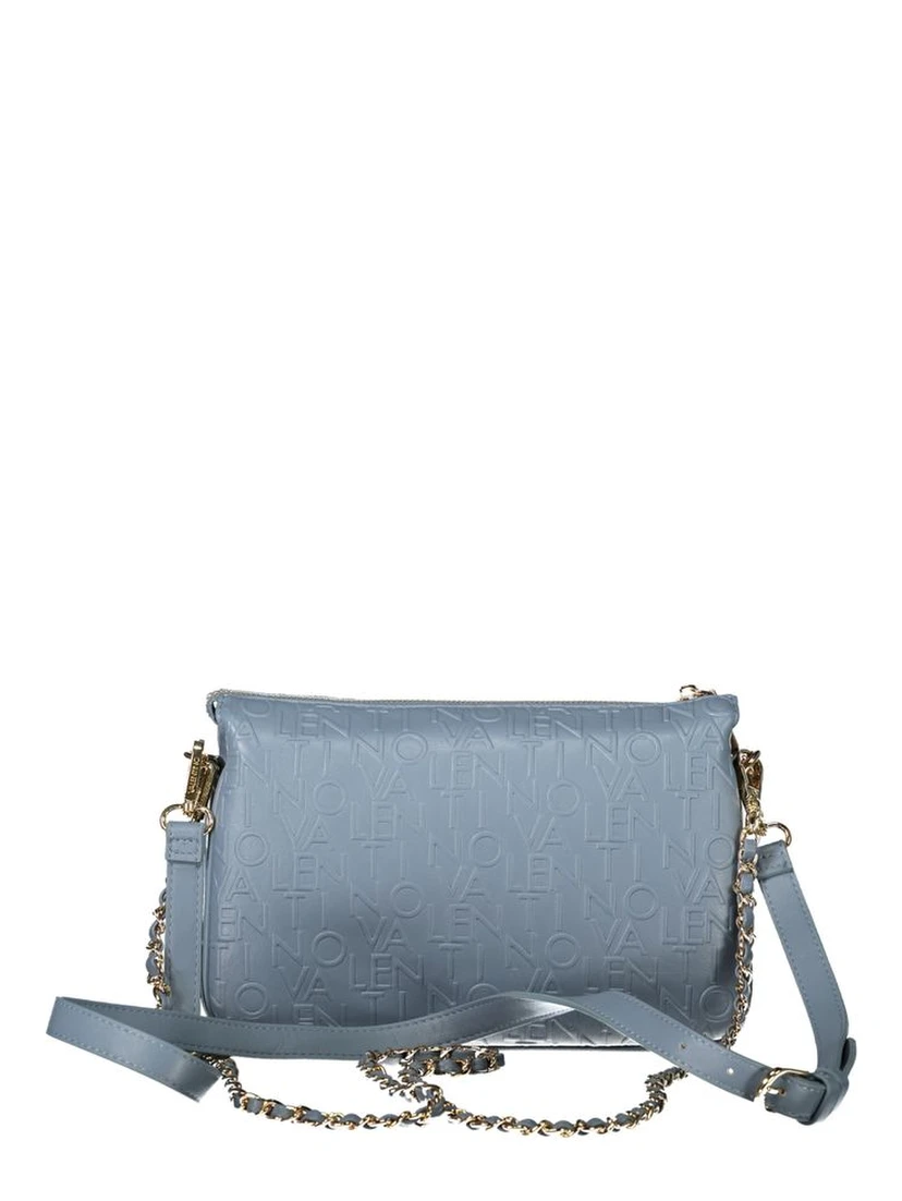 Light Blue Polyethylene Women Handbag