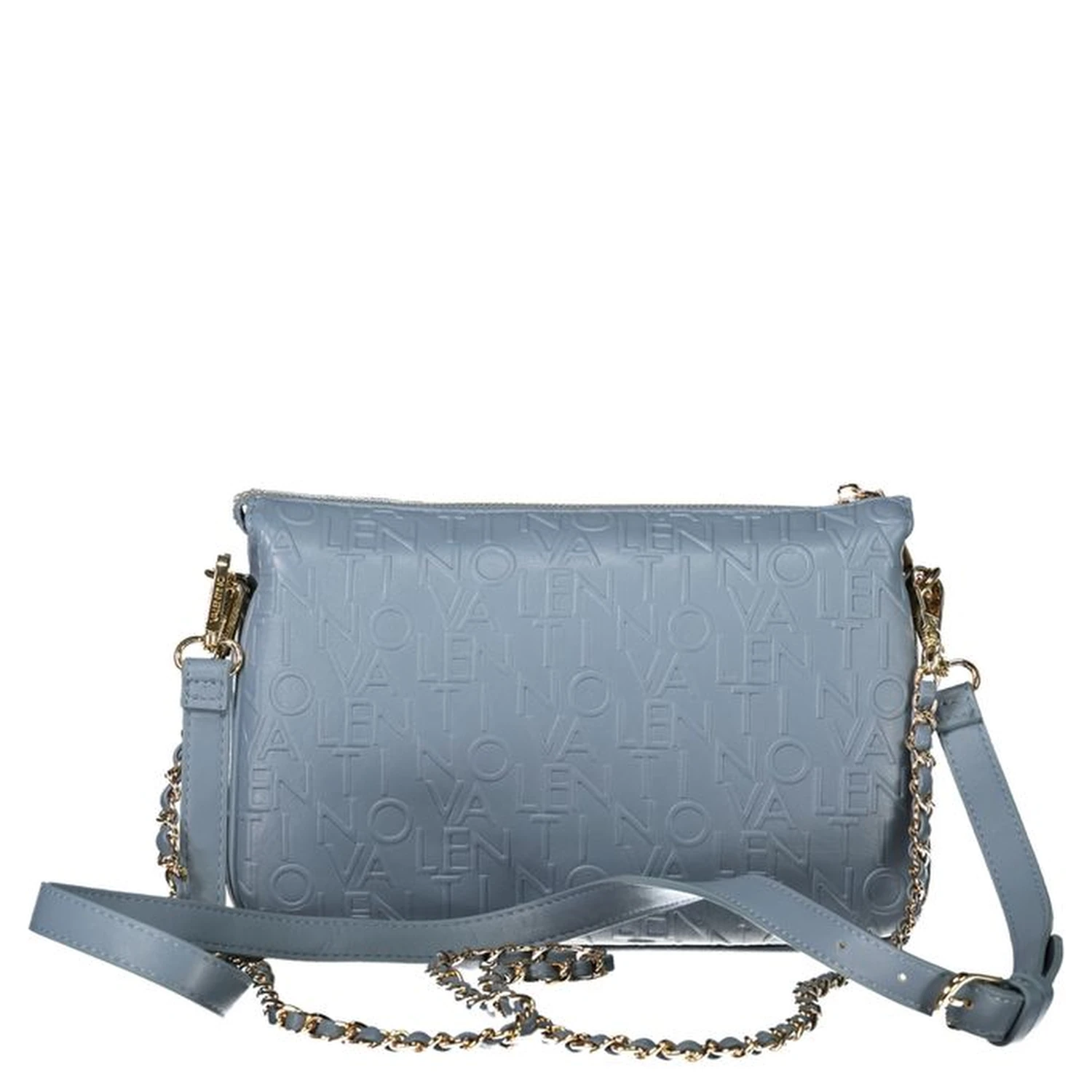 Light Blue Polyethylene Women Handbag