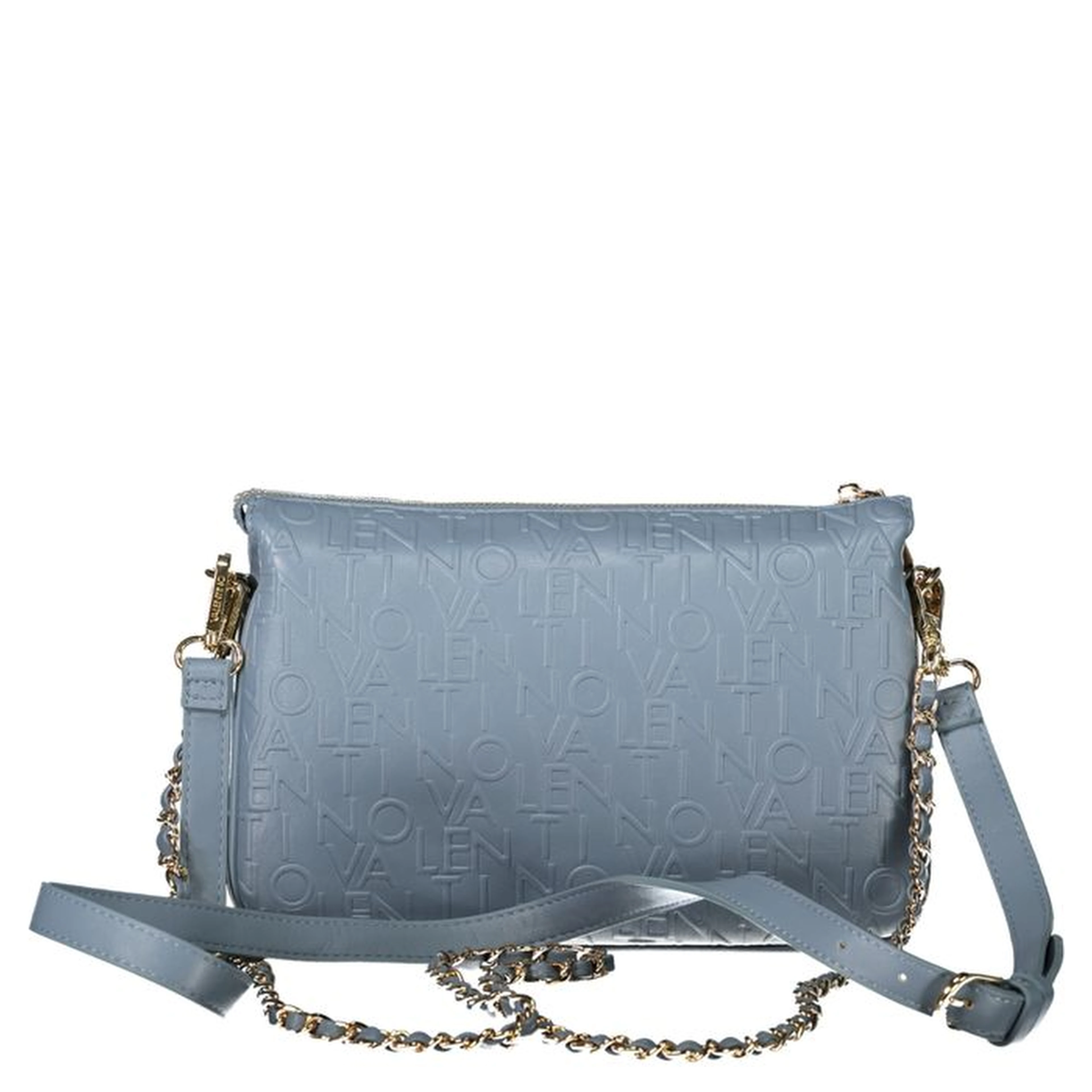 Light Blue Polyethylene Women Handbag