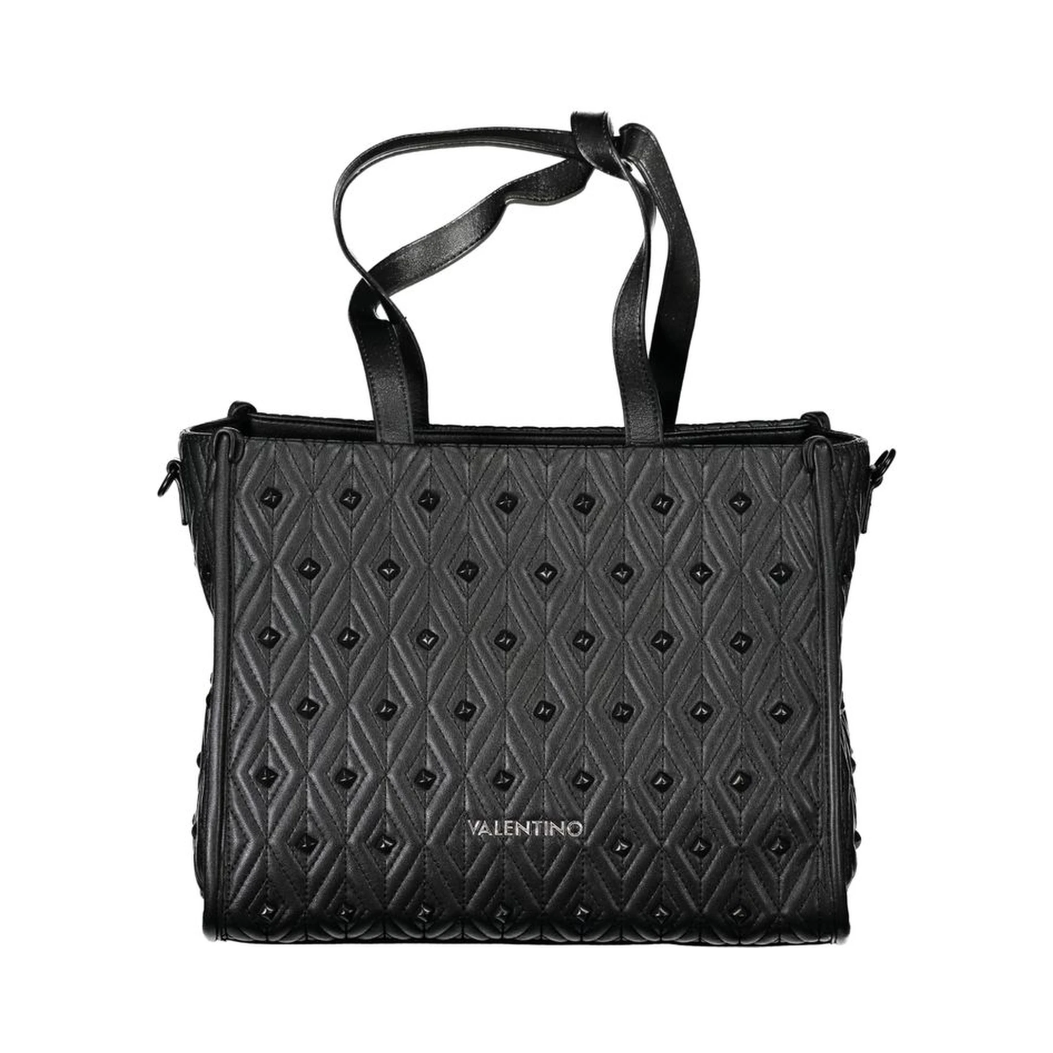 Black Polyester Handbag