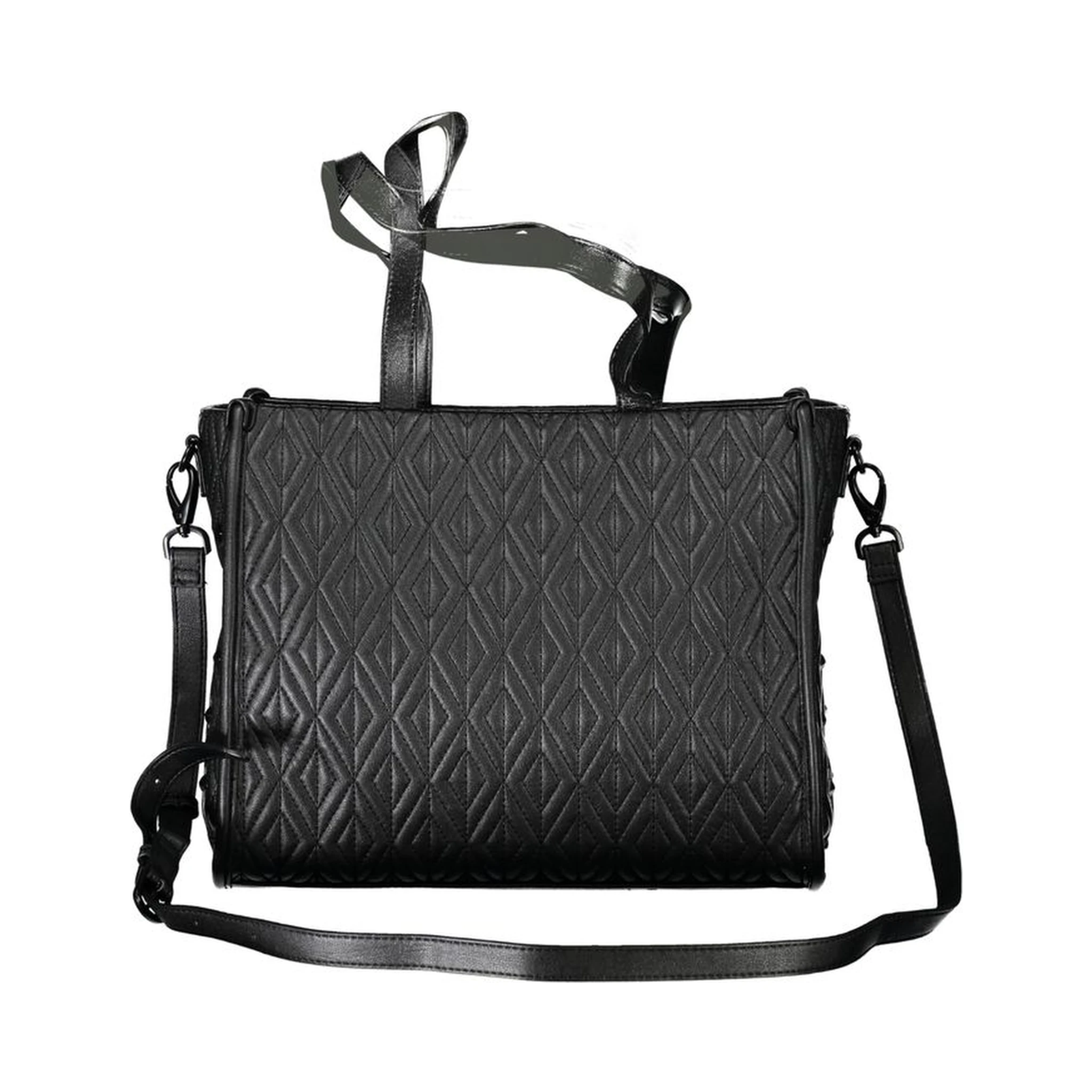 Black Polyester Handbag