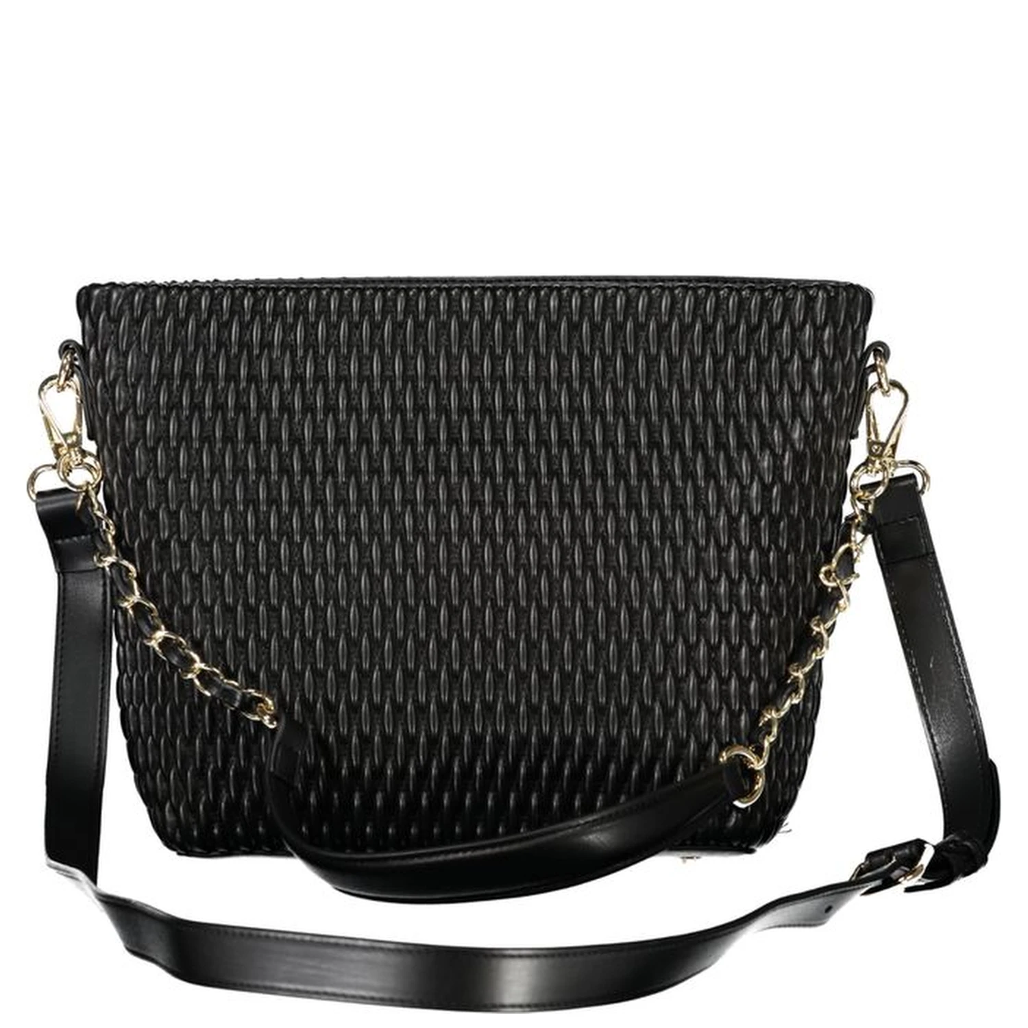 Frequency Re Flap Bag in Nero textured