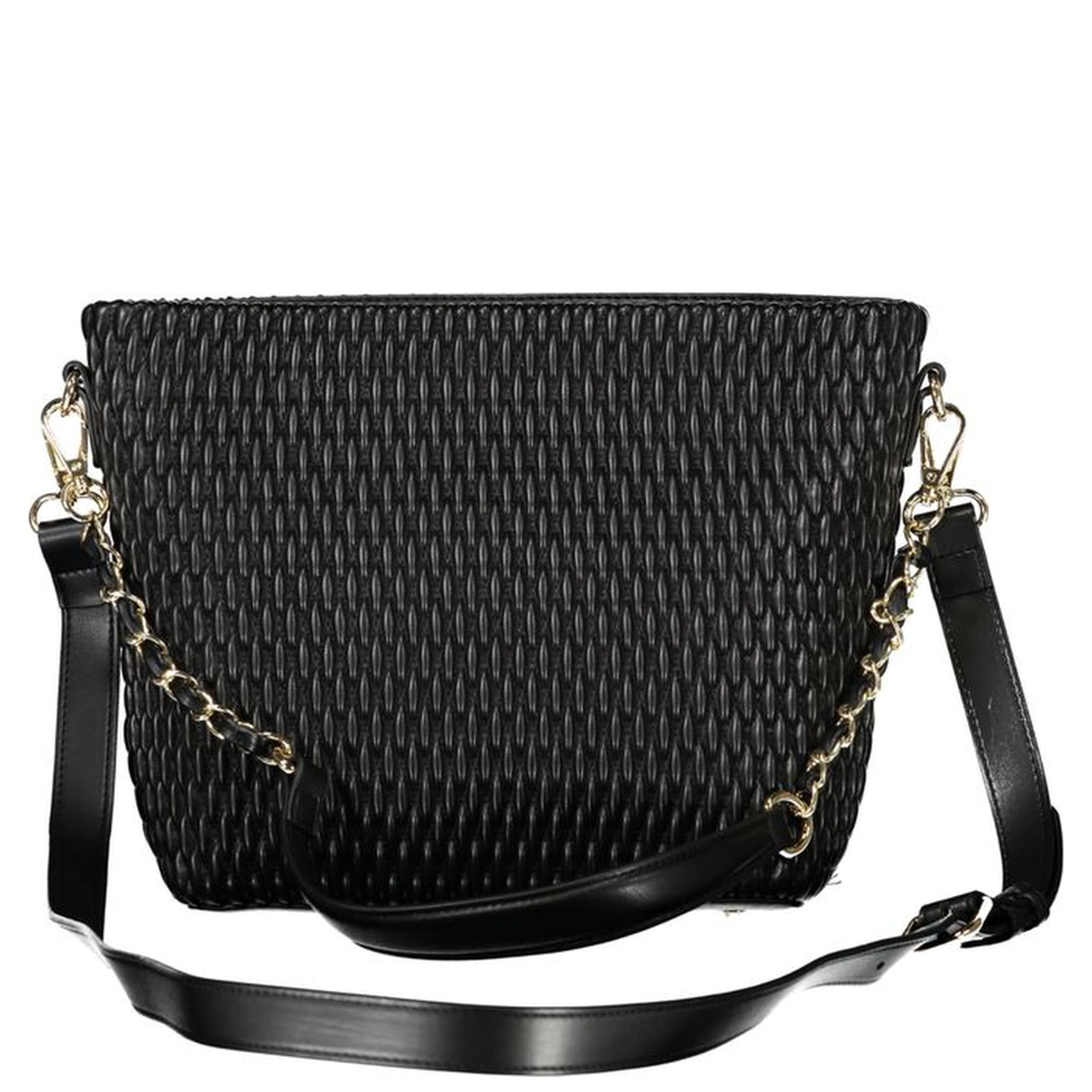 Frequency Re Flap Bag in Nero textured