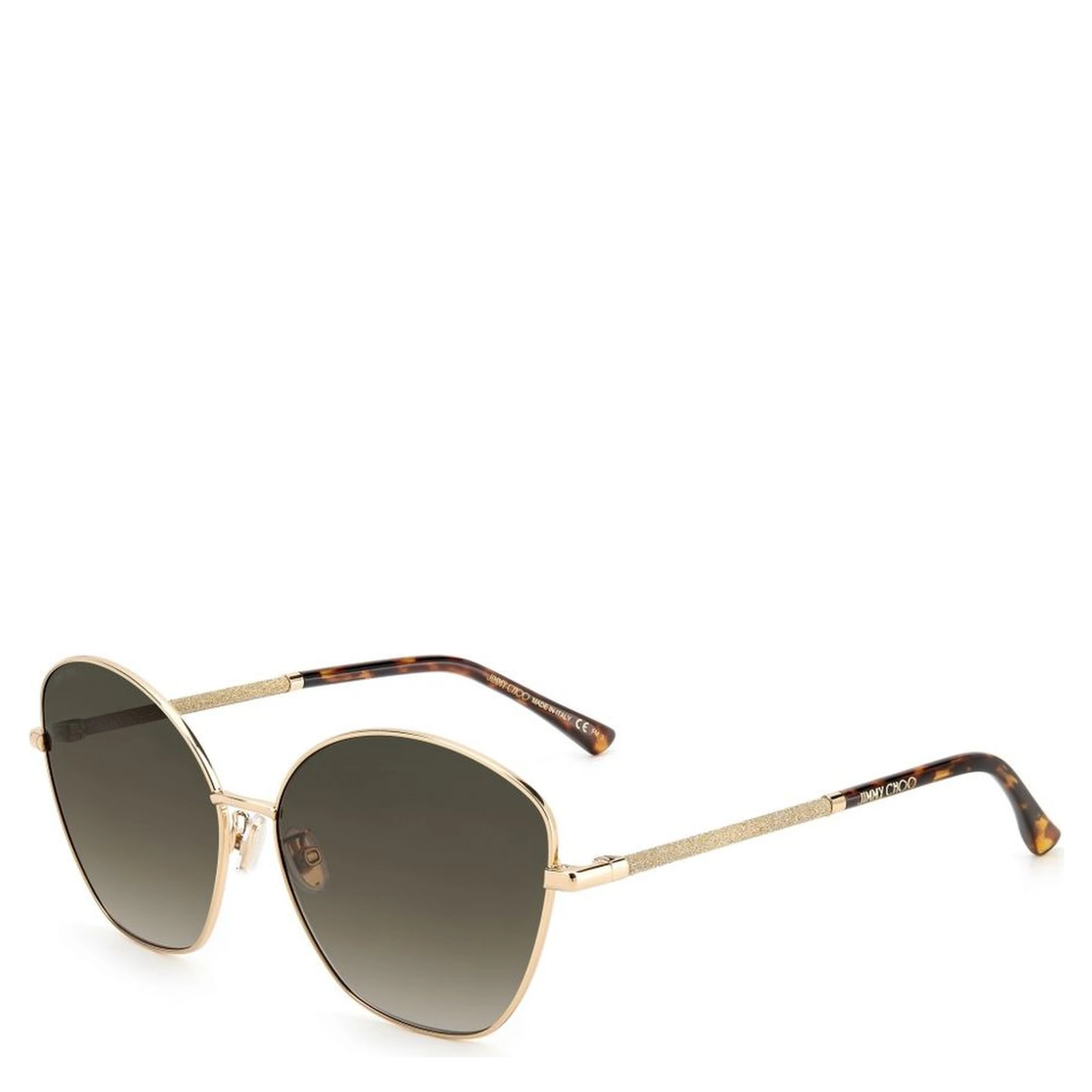 نظارات شمسية معدنية ذهبية