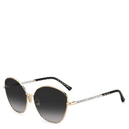 نظارات شمسية معدنية ذهبية