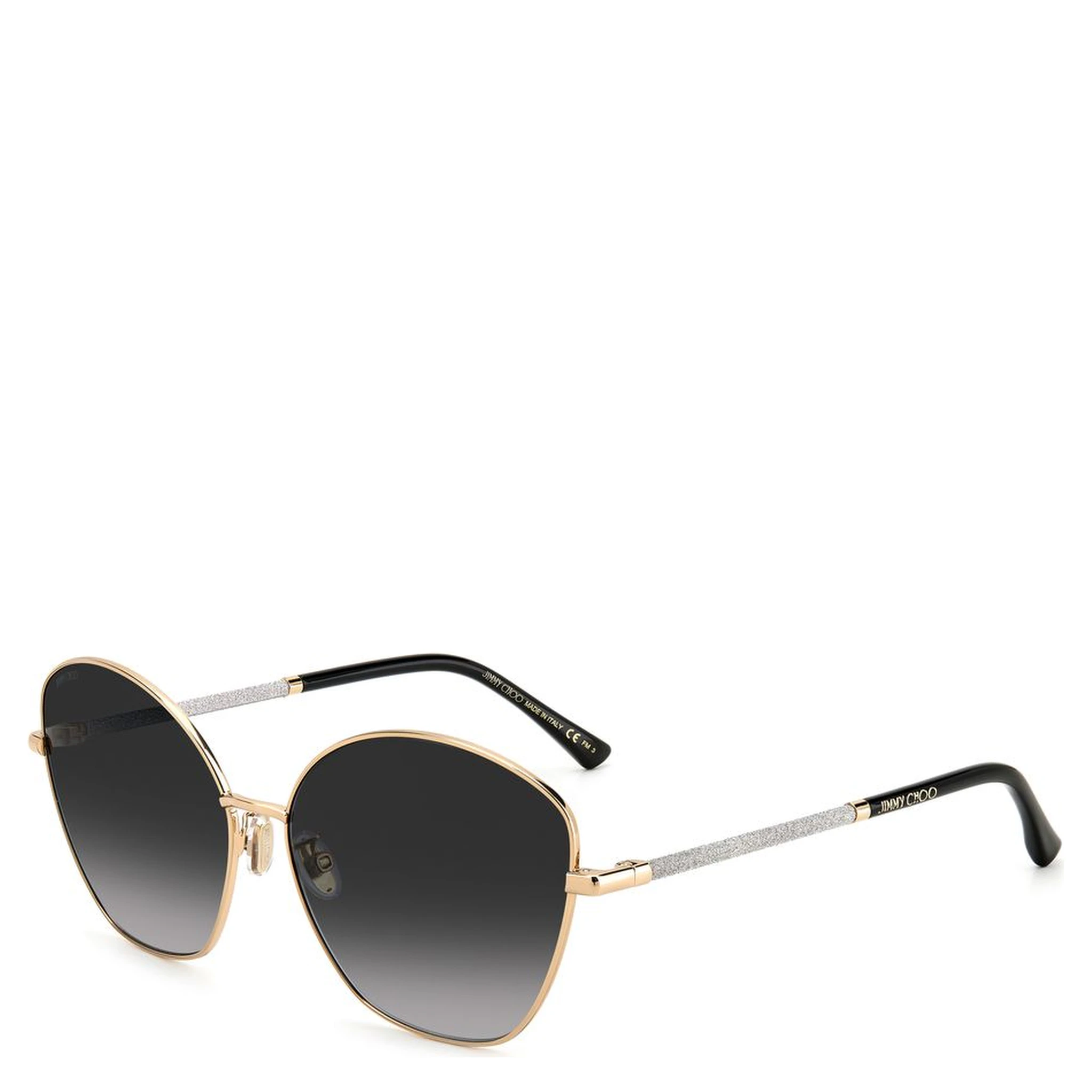 نظارات شمسية معدنية ذهبية