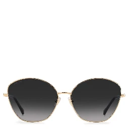 نظارات شمسية معدنية ذهبية