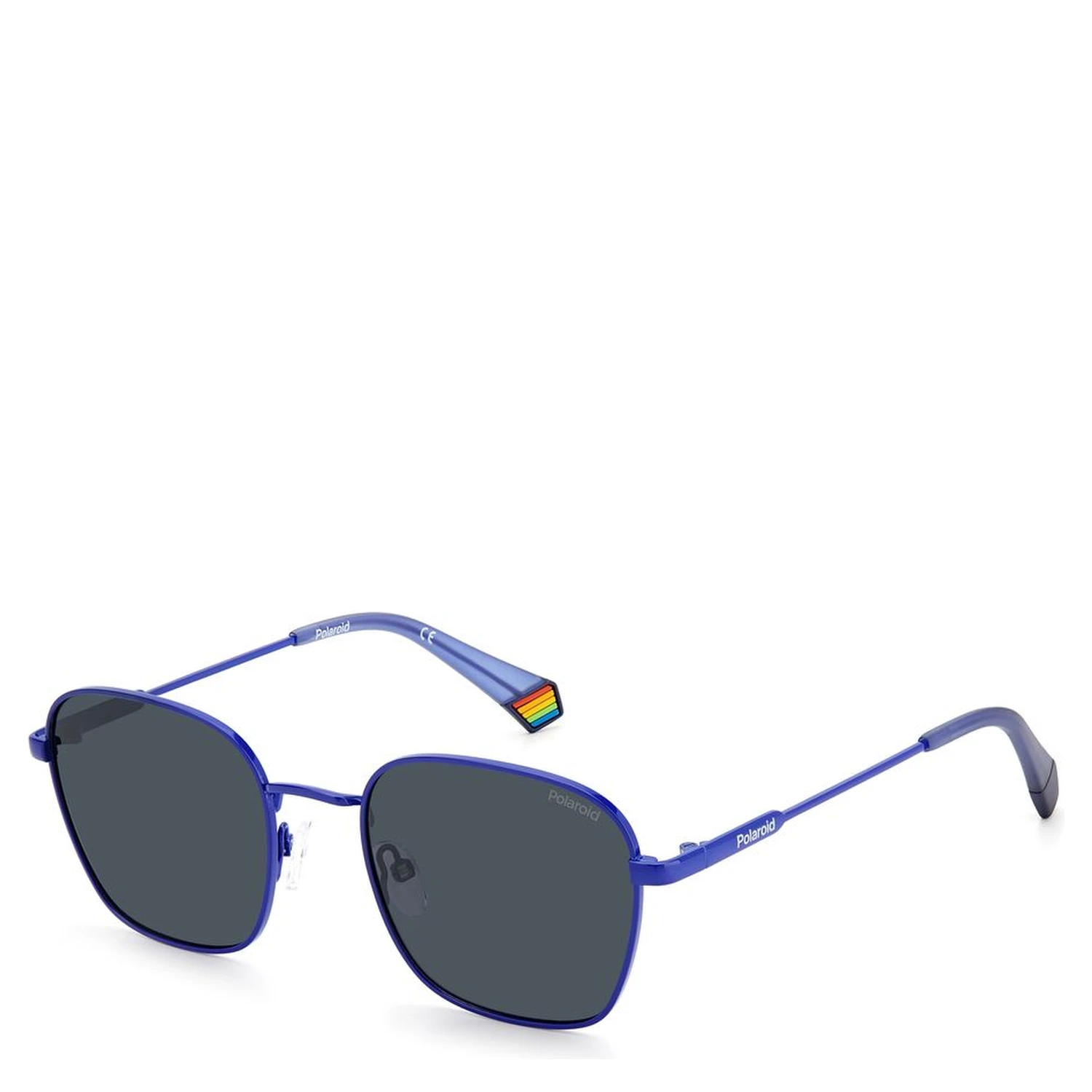 Blue Stainless Steel Sunglasses