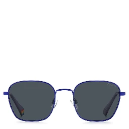 Blue Stainless Steel Sunglasses