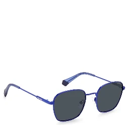 Blue Stainless Steel Sunglasses