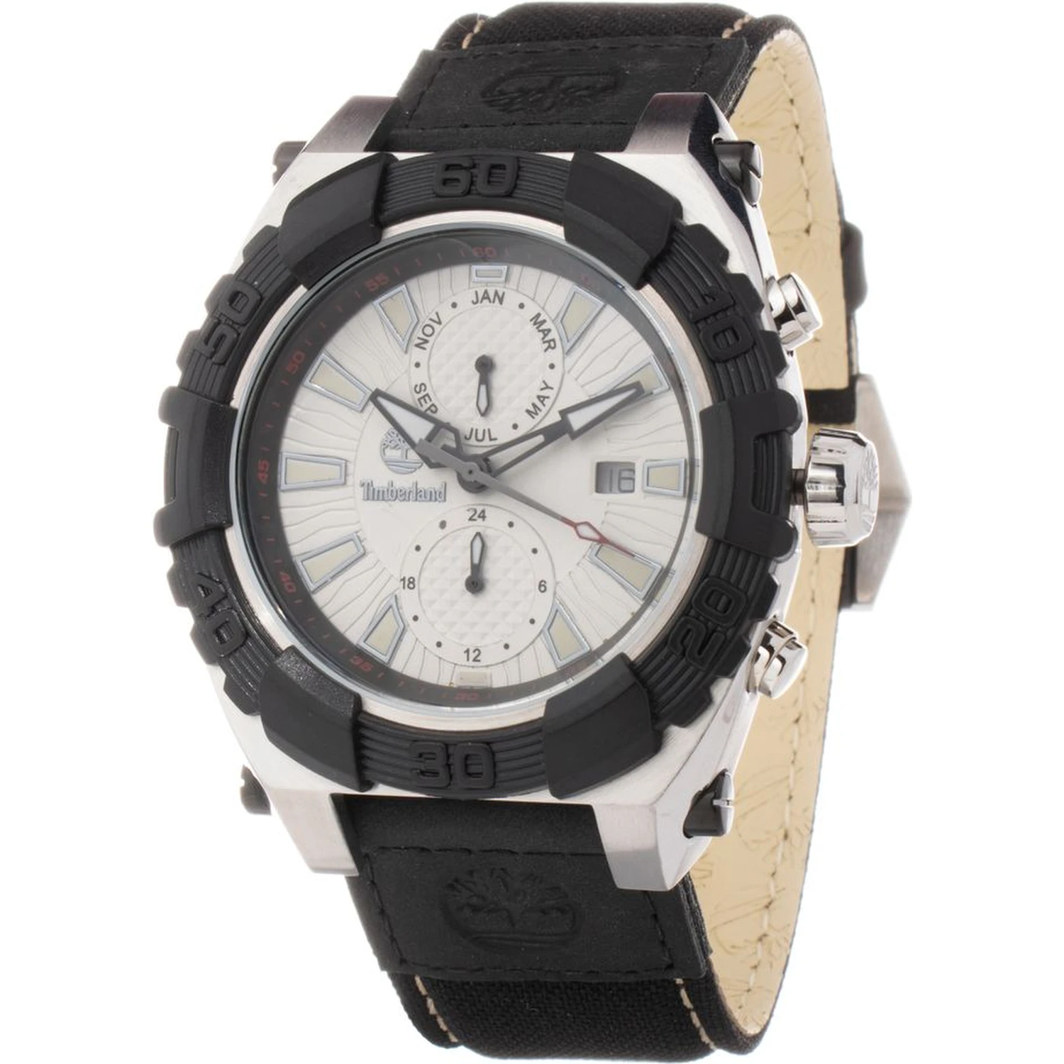 Black Leather Dress Watch