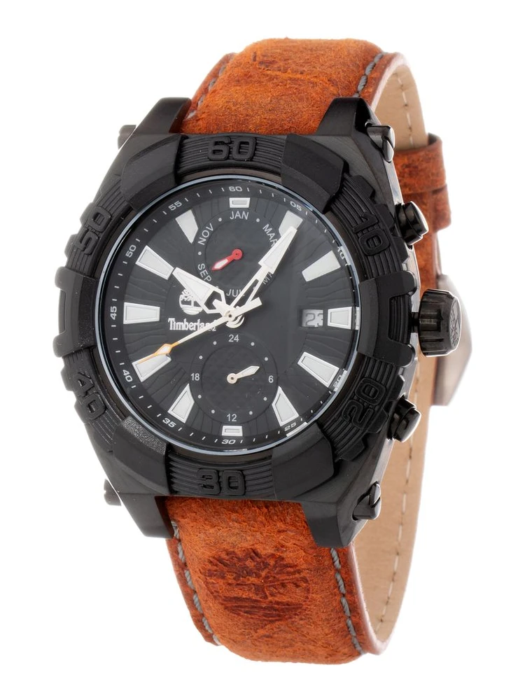 Brown Leather Dress Watch