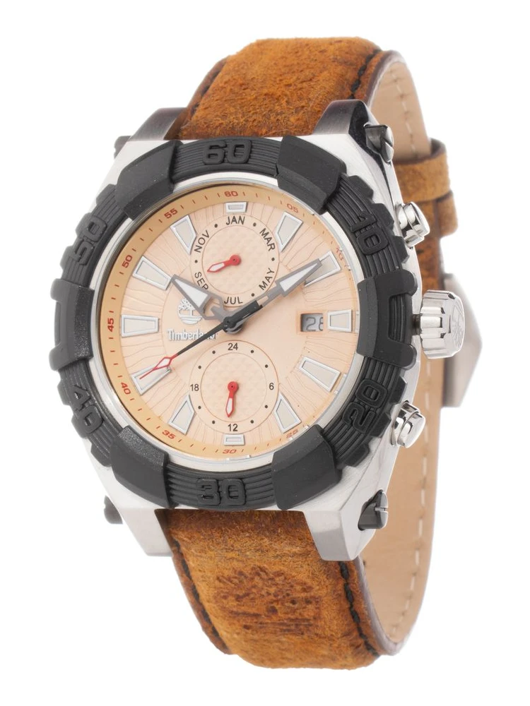 Brown Leather Dress Watch