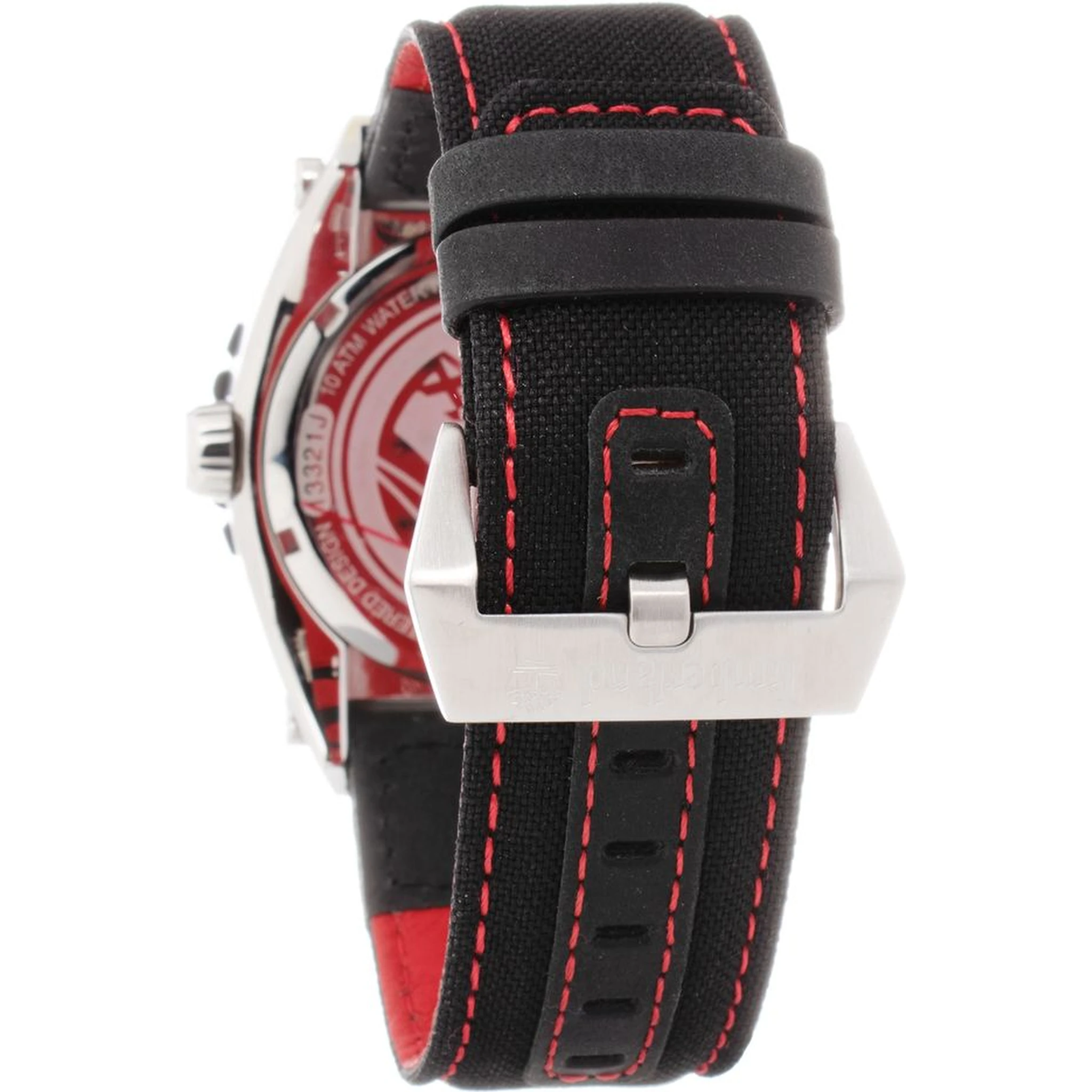 Black Leather Sport Watch