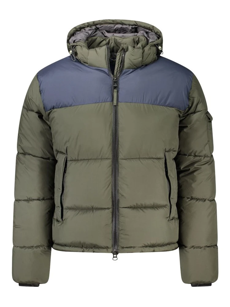 Green Polyester Jackets & Coat