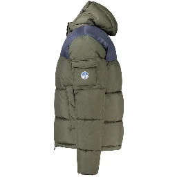 Green Polyester Jackets & Coat