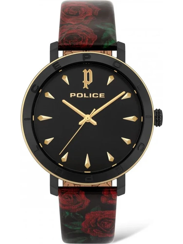 Red Stainless Steel Dress Watch