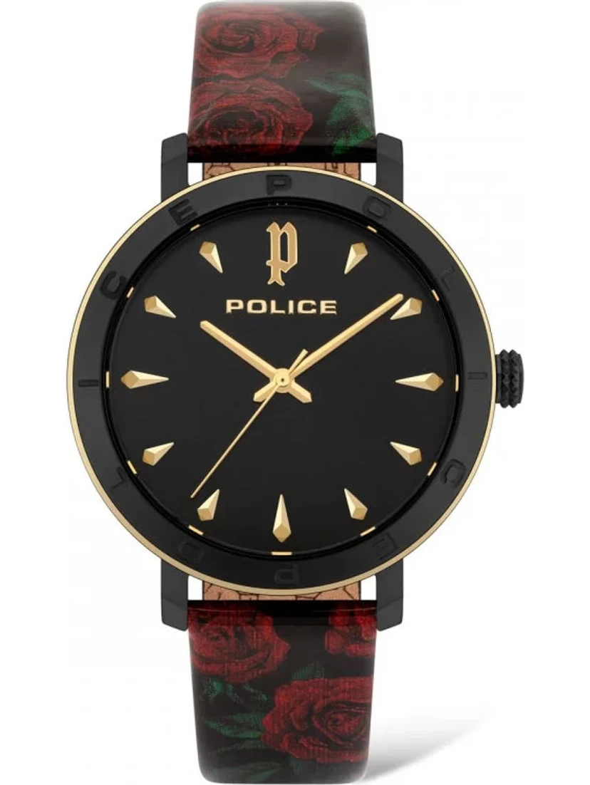 Red Stainless Steel Dress Watch