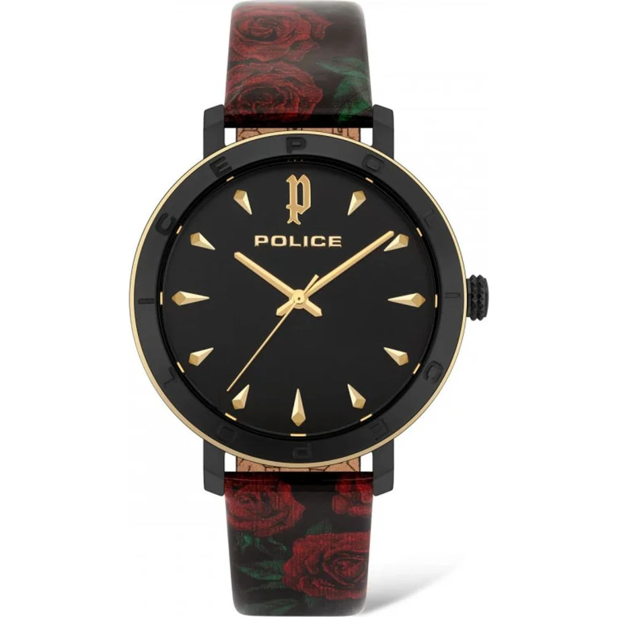 Red Stainless Steel Dress Watch