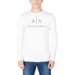 White Cotton Long Sleeve T-Shirt