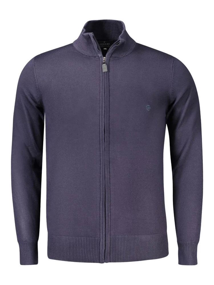 Blue Nylon Sweater