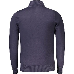 Blue Nylon Sweater