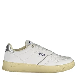 White Artificial Leather Sneaker