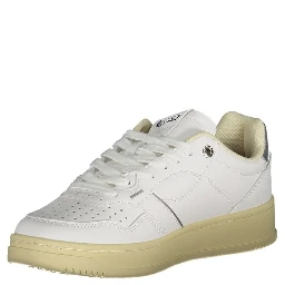 White Artificial Leather Sneaker