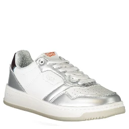 White Polyester Sneaker
