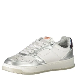 White Polyester Sneaker