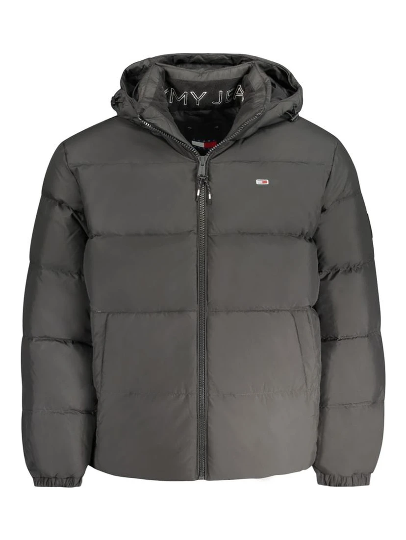 Black Polyester Jackets & Coat