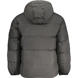 Black Polyester Jackets & Coat