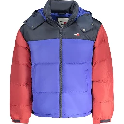 Blue Polyester Jackets & Coat