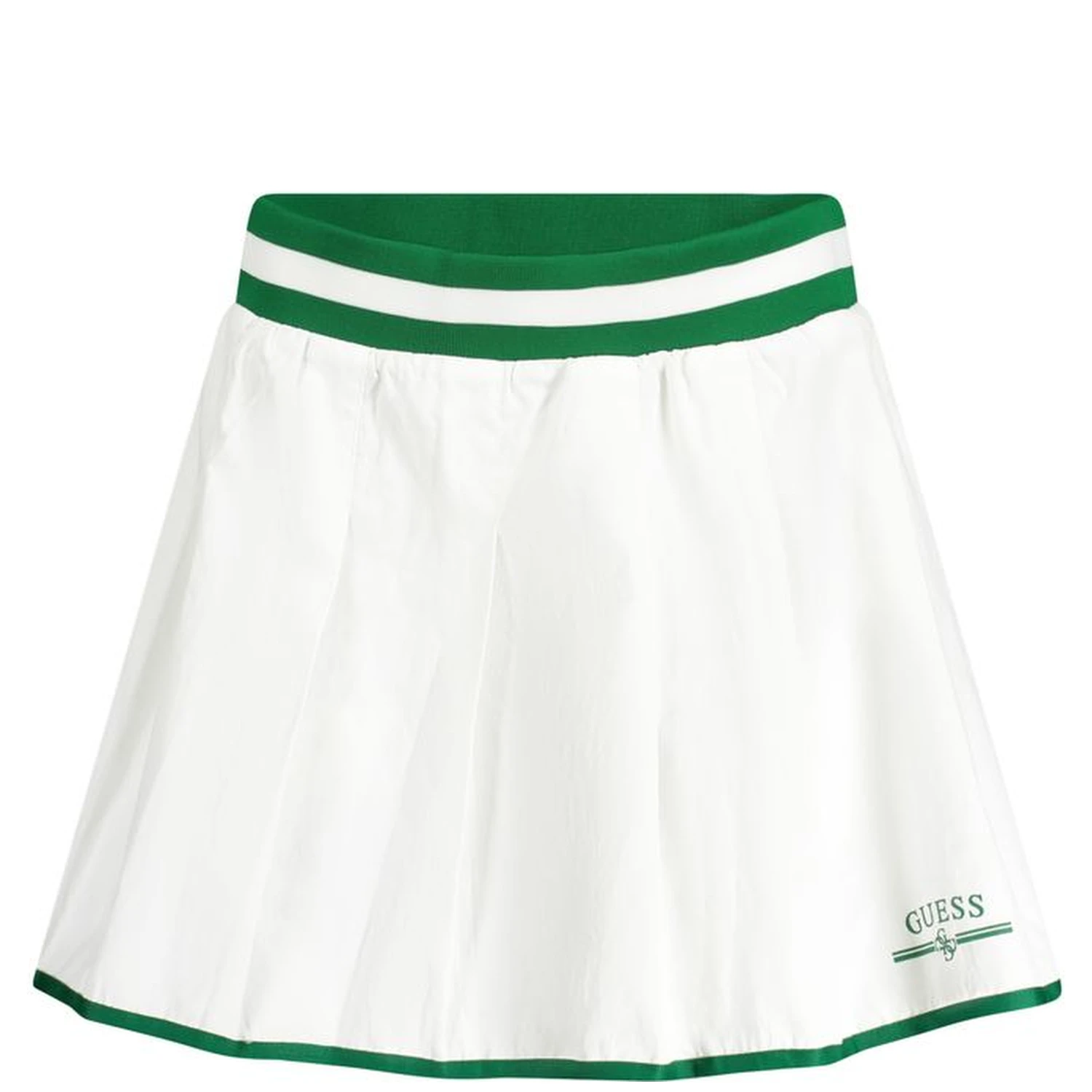 White Polyester Skirt